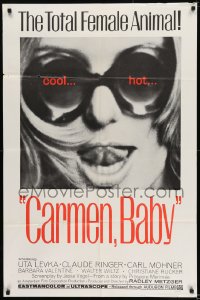8j137 CARMEN, BABY 1sh 1968 Radley Metzger, Uta Levka, Barbara Valentine, cool hot image!