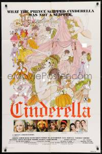 8j159 CINDERELLA 1sh 1977 sexy fairy tale art, what the prince slipped her wasn't a slipper!