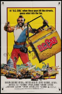 8j193 D.C. CAB 1sh 1983 great Drew Struzan art of angry Mr. T with torn-off taxi door!