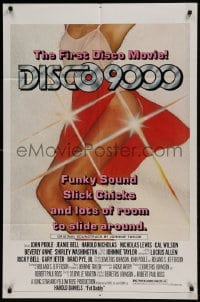 8j227 DISCO 9000 1sh 1977 John Poole, sexy dancing girl, funky sound & slick chicks!
