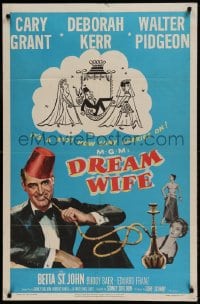 8j247 DREAM WIFE 1sh 1953 does gay bachelor Cary Grant choose sexy Deborah Kerr or Betta St. John!