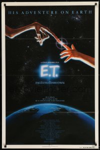 8j254 E.T. THE EXTRA TERRESTRIAL NSS style 1sh 1982 Steven Spielberg classic, John Alvin art!