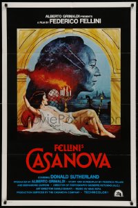 8j279 FELLINI'S CASANOVA int'l 1sh 1977 Il Casanova di Federico Fellini, different sexy art!