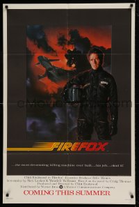 8j284 FIREFOX advance 1sh 1982 cool C.D. de Mar art of killing machine, Clint Eastwood!