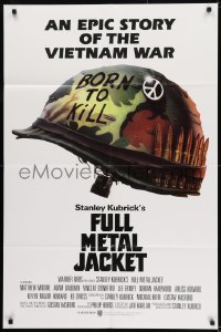 8j316 FULL METAL JACKET int'l 1sh 1987 Stanley Kubrick Vietnam War movie, Philip Castle art!