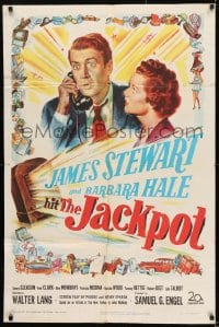 8j420 JACKPOT 1sh 1950 James Stewart wins a radio show contest, but can't afford the prize!