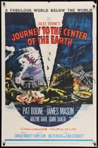 8j435 JOURNEY TO THE CENTER OF THE EARTH 1sh 1959 Jules Verne's fabulous world below the world!