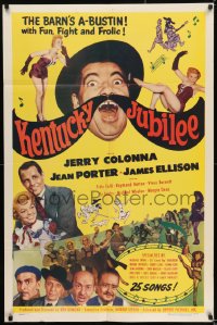 8j446 KENTUCKY JUBILEE 1sh 1951 Jerry Colonna, Jean Porter & lots of country music stars!