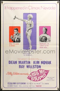 8j461 KISS ME, STUPID 1sh 1965 directed by Billy Wilder, Kim Novak, Dean Martin, Ray Walston!
