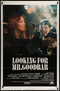 8j507 LOOKING FOR MR. GOODBAR 1sh 1977 close up of Diane Keaton, directed by Richard Brooks!
