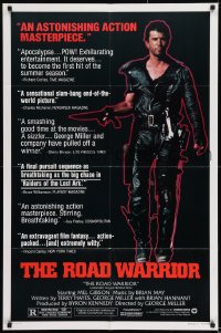 8j523 MAD MAX 2: THE ROAD WARRIOR style B 1sh 1982 George Miller, Mel Gibson returns as Mad Max!