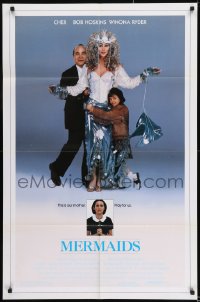 8j558 MERMAIDS DS 1sh 1990 Cher, Winona Ryder, Bob Hoskins & very young Christina Ricci!
