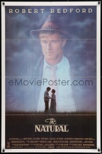 8j593 NATURAL 1sh 1984 Robert Redford, Robert Duvall, directed by Barry Levinson, baseball!