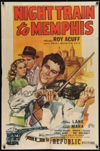 8j608 NIGHT TRAIN TO MEMPHIS 1sh 1946 Lesley Selander, Roy Acuff & his Smoky Mountain boys!