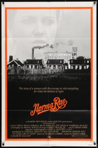 8j614 NORMA RAE 1sh 1979 Sally Field, the story of a woman with courage!