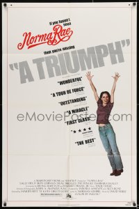 8j615 NORMA RAE style B 1sh 1979 Sally Field, story of a woman with the courage to risk everything!