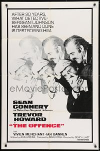 8j622 OFFENCE int'l 1sh 1973 Sean Connery, Trevor Howard, directed by Sidney Lumet!