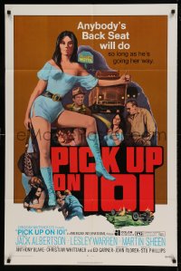 8j661 PICK UP ON 101 1sh 1972 sexy Lesley Ann Warren knows where she wants to go!