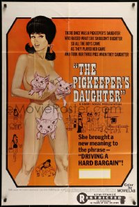 8j663 PIGKEEPER'S DAUGHTER 1sh 1972 she brought new meaning to driving a hard bargain!