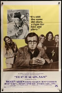 8j669 PLAY IT AGAIN, SAM 1sh 1972 Woody Allen, Diane Keaton, Jerry Lacy as Humphrey Bogart!