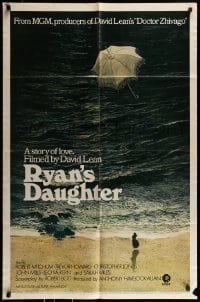 8j732 RYAN'S DAUGHTER style B 1sh 1970 David Lean, art of Sarah Miles by Ron Lesser, pre-awards!