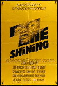 8j762 SHINING studio style 1sh 1980 Stephen King & Stanley Kubrick, iconic art by Saul Bass!