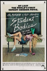 8j825 STUDENT BODIES 1sh 1981 sex kills, gruesome Morgan Kane high school horror art!