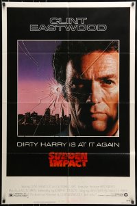 8j828 SUDDEN IMPACT 1sh 1983 Clint Eastwood is at it again as Dirty Harry, great image!