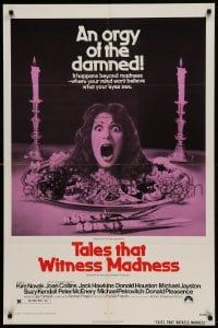 8j852 TALES THAT WITNESS MADNESS 1sh 1973 wacky screaming head on food platter horror image!
