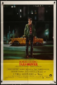 8j859 TAXI DRIVER 1sh 1976 classic art Robert De Niro by Guy Peellaert, Martin Scorsese!