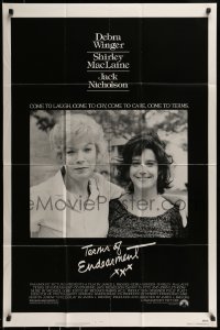 8j868 TERMS OF ENDEARMENT 1sh 1983 Shirley MacLaine & Debra Winger, Jack Nicholson!