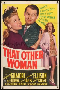 8j873 THAT OTHER WOMAN 1sh 1942 Virginia Gilmore, James Ellison, Janis Carter, what's a gal to do?