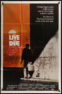 8j897 TO LIVE & DIE IN L.A. 1sh 1985 William Friedkin, counterfeit & murder thriller!