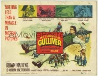 8k001 3 WORLDS OF GULLIVER TC 1960 Ray Harryhausen fantasy classic, giant Kerwin Mathews!