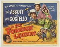 8k005 ABBOTT & COSTELLO IN THE FOREIGN LEGION TC 1950 great wacky art of Bud Abbott & Lou Costello!