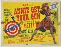 8k013 ANNIE GET YOUR GUN TC R1956 full-length art of Betty Hutton as the greatest sharpshooter!