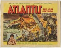 8k017 ATLANTIS THE LOST CONTINENT TC 1961 George Pal sci-fi, cool fantasy art by Joseph Smith!