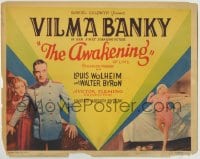 8k019 AWAKENING TC 1928 French Vilma Banky has affair with German soldier during WWI & is shunned!