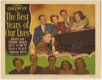 8k423 BEST YEARS OF OUR LIVES LC #8 1947 Hoagy Carmichael plays piano for March, Loy,Andrews,Wright