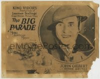 8k032 BIG PARADE TC 1925 King Vidor's World War I epic, John Gilbert becomes a man during the war!