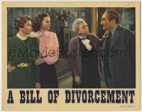 8k429 BILL OF DIVORCEMENT LC 1940 Maureen O'Hara, Dame May Whitty, Fay Bainter & Adolphe Menjou!