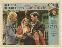 8k430 BIRDS LC #5 1963 Alfred Hitchcock, great close up of Rod Taylor, Tippi Hedren & injured girl!
