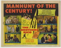 8k047 BROTHERS RICO TC 1957 the terrifying story of 3 manhunted brothers & their women!