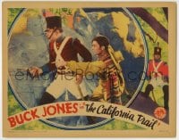 8k452 CALIFORNIA TRAIL LC 1933 great image of uniformed Buck Jones with gun in Spanish California!