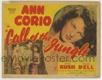 8k050 CALL OF THE JUNGLE TC 1944 sexy exotic Ann Corio in sarong with James Bush!