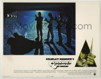 8k471 CLOCKWORK ORANGE LC #3 1972 Kubrick classic, Malcolm McDowell & droogs under bridge!