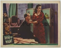 8k505 DEAD OF NIGHT LC #2 1945 Googie Withers tends to wounded Ralph Michael, Ealing Studios horror!