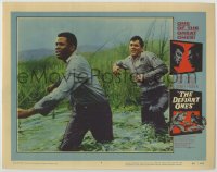 8k508 DEFIANT ONES LC #3 1958 escaped cons Tony Curtis & Sidney Poitier in stinking swamp!