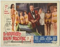 8k528 DR. GOLDFOOT & THE BIKINI MACHINE LC #8 1965 Vincent Price in lab surrounded by sexy babes!