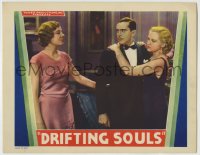 8k532 DRIFTING LC 1932 Theodore von Eltz between Lois Wilson & Shirley Grey, Drifting Souls!